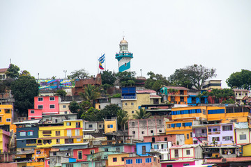 Fototapeta premium Cerro Santa Ana, Guayaquil, perla del pacifico 