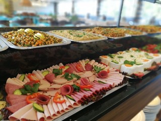 buffet breakfast and meals
