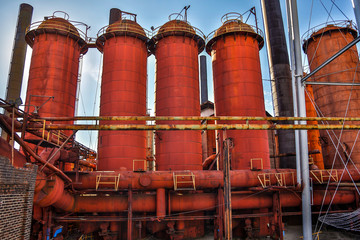 Sloss Furnaces.  It is a National Historic Landmark in Birmingham, Alabama.  It operated as a pig...