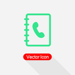 Phone Book Icon Vector Illustration Eps10