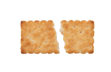 Biscuits on a white background.