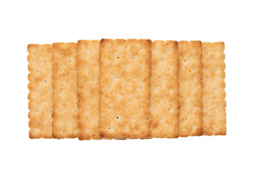 Biscuits on a white background.