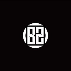 Fototapeta premium B Z initial logo modern isolated with circle template