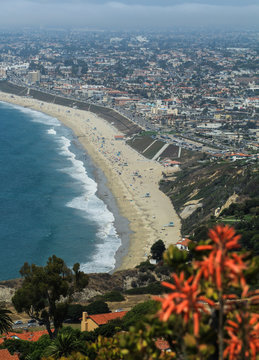 Scenic View of South Bay Beaches in Los Angeles, including Torrance and Redondo Beach.