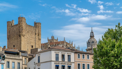 Fototapeta na wymiar Altstadt von Narbone, Occitanien, Südfrankreich, Frankreich
