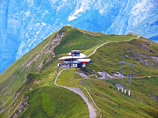 Gondola lift or cable car Magisalp-Planplatten Gondelbahn oder Luftseilbahn Maegisalp...