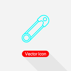 Safety Pin Icon Vector Illustration Eps10