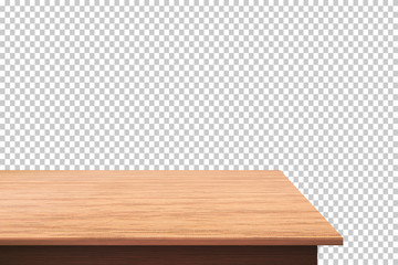 empty wooden table 