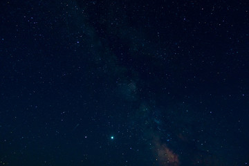 Bright starry night sky