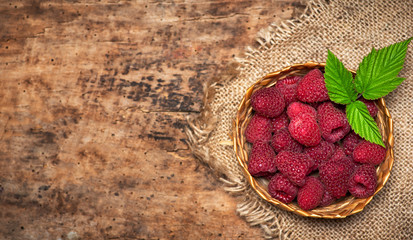 fresh raspberries in a bowl