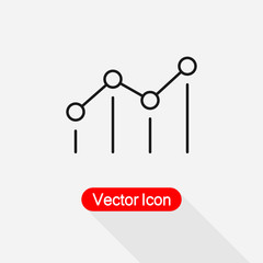 SEO Benchmark Icon, Chart Icon,Bar Chart Analytics Icon Vector Illustration Eps10