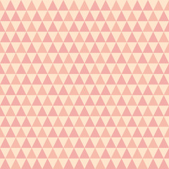 Triangle pink seamless pattern. Abstract geometric vector texture or background.