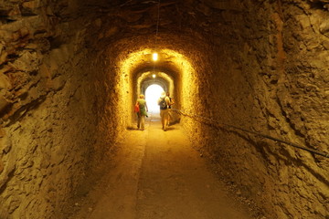 tunnel in the rock mountain