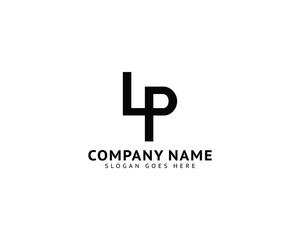 Initial Letter LP Logo Template Design