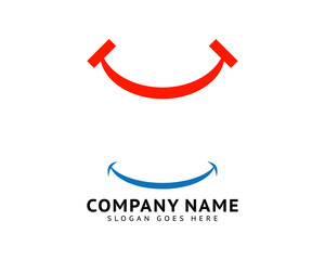Set of Smile Icon Logo Vector Template Design