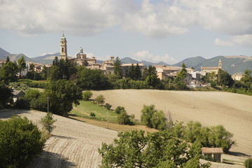 Marche little medieval ancient village