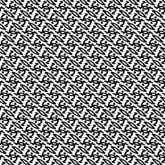 Vector abstract transparent geometric ornament  monochrome seamless pattern background tile with  tribal elements 