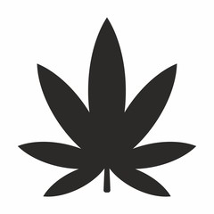 Cannabis icon on white background vector illustration