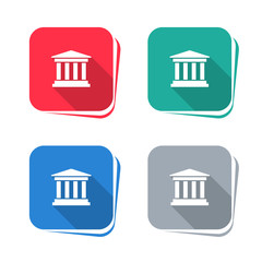 University icon on square button