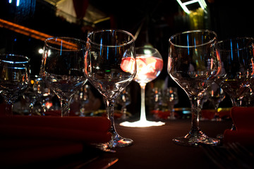 glasses of champagne