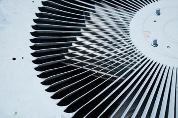 close up of a fan
