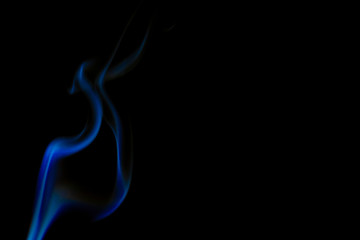 smoke on black background