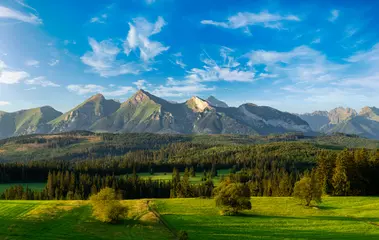 Foto op Canvas Beautiful summer landscape of Tatra mountains © Piotr Krzeslak