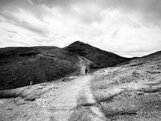 mountain landscape with clouds