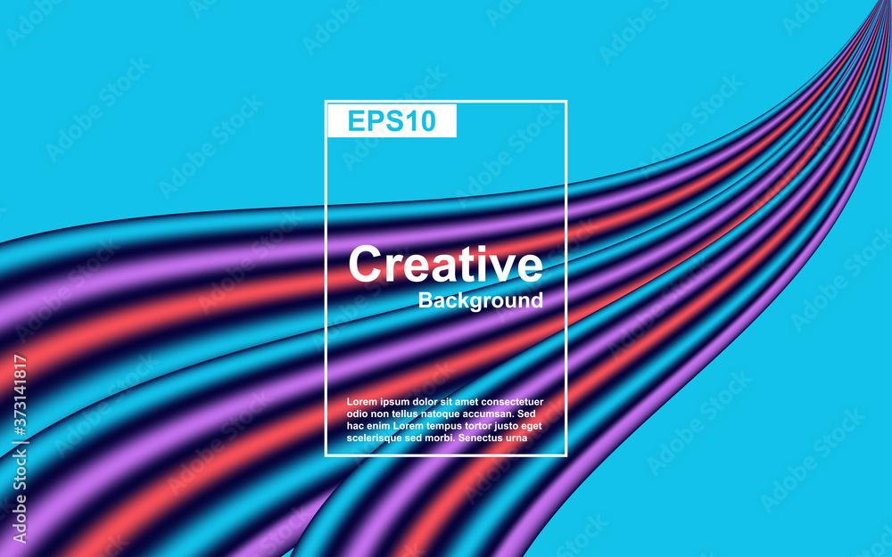 Poster modern gradient background with abstract shapes. vector 3d flow, liquid, and fluid composition. moti
