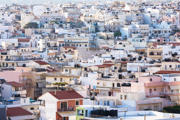 Fototapeta premium view of the city of the city of Heraklion Greece 