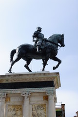 Obraz premium Bartolomeo Colleoni, Venezia monumento equestre, Monumento in Bronzo del Verrocchio