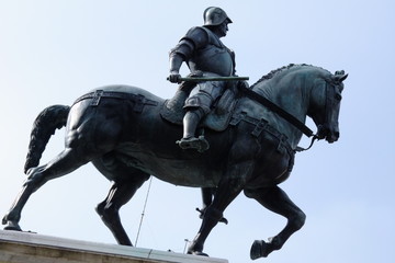 Fototapeta premium Bartolomeo Colleoni, Venezia monumento equestre, Monumento in Bronzo del Verrocchio