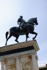 Obraz premium Bartolomeo Colleoni, Venezia monumento equestre, Monumento in Bronzo del Verrocchio