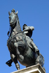 Obraz premium Bartolomeo Colleoni, Venezia monumento equestre, Monumento in Bronzo del Verrocchio