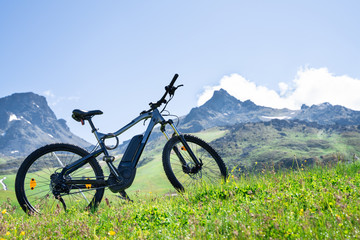 Fototapeta na wymiar E Bike Bicycle In Austria