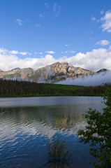 Lake Patricia on a Partially Cloudy Morning