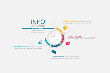 Vector iInfographic template for business, presentations, web design.