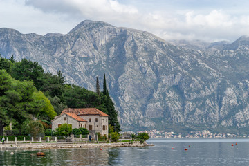 Fototapeta na wymiar The Beautiful Adriatic Town of Perast in Montenegro