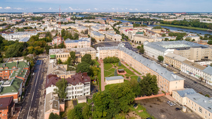 City central District of Tver in Tver Oblast, Russia at confluence of Volga and Tvertsa Rivers....