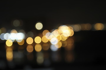 Defocused Image Of Illuminated City