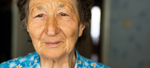 Senior lady portrait, elderly woman