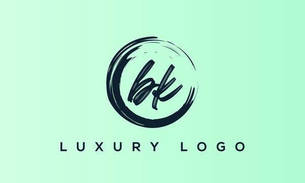 BK ,KB ,B ,K Letter Logo Design with Creative Modern Trendy Typography