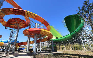 summer resort water slides attractions