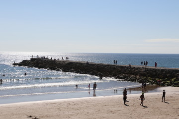 Plage de Costa da Caparica, Portugal