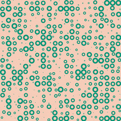 Abstract Color Halftone Dots generative art background illustration