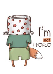 fox introvert hiding from others