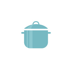 pan blue flat icon vector