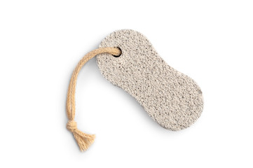 Pumice stone on white background.