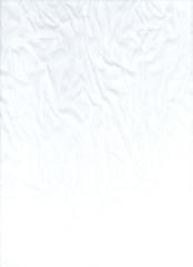 Light dented fabric. White abstract background. Textured surface