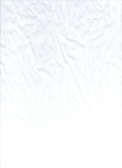 Light dented fabric. White abstract background. Textured surface